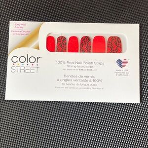 Color Street Bold Red and Black Nail Strips